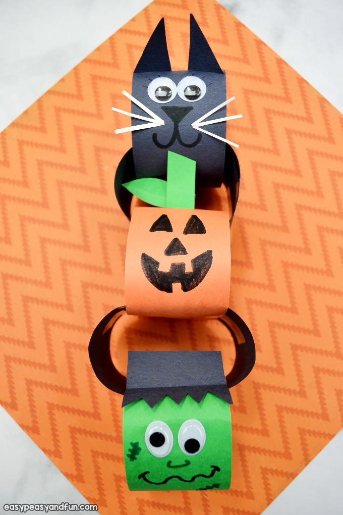 Halloween Paper Chain Craft for Kids