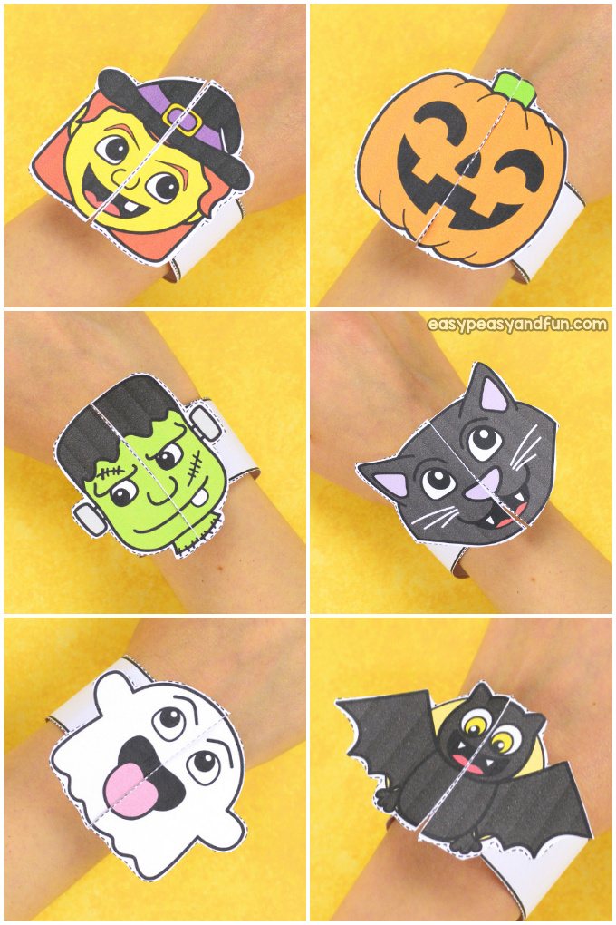 Kit Fête Halloween Pour Enfants - 12 Bracelets à Claquer + 10 Tatouages Lumineux Éphémères | YAYNO
