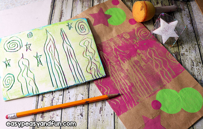 Printmaking Lesson for Kids