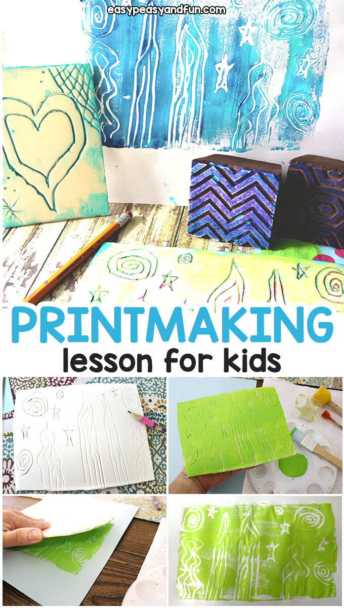 Printmaking Lesson for Kids