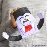 Vampire Puppet Printable Template - Easy Peasy and Fun
