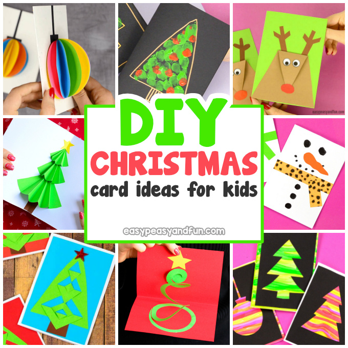 DIY Christmas card ideas for kids