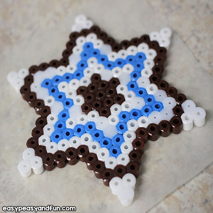 Finished Perler Beads Star