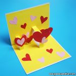 Heart Valentines Day Pop Up Card for Kids