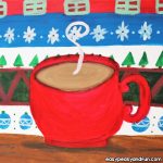 Hot Cocoa Christmas Canvas Painting Tutorial for Kids to Make