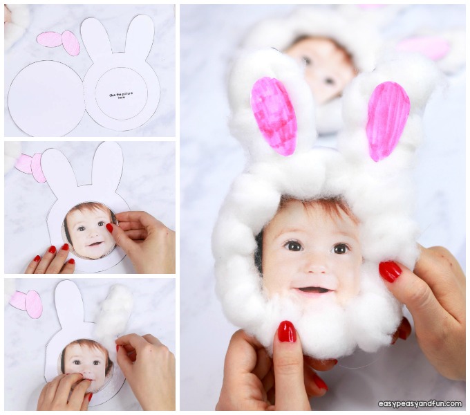 Adorable Cotton Ball Bunny Craft for Kids
