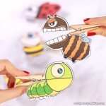 Bugs Clothespin Puppets for Kids