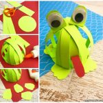 Paper Strips Frog Craft Idea