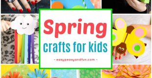 Spring Crafts for Kids. Fun craft ideas and crafts with printable templates.