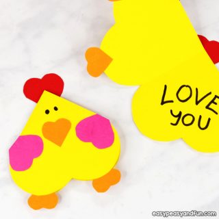 Chicken Heart Craft Idea