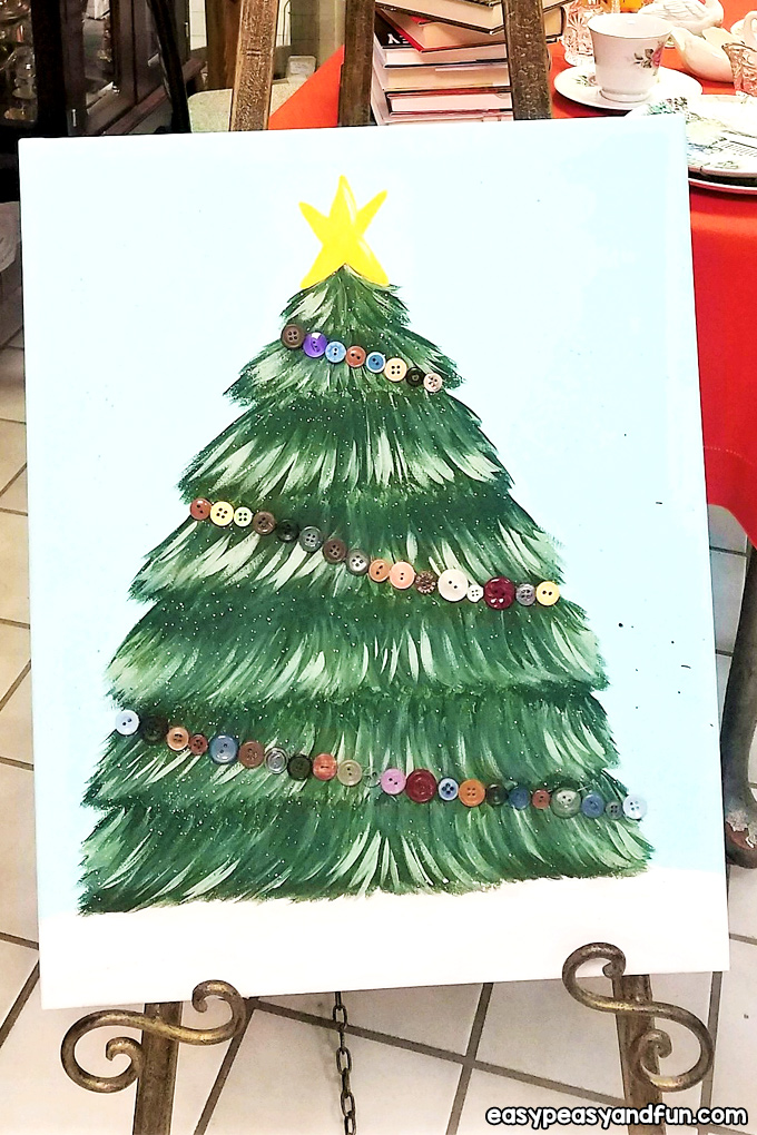 Christmas Tree Canvas Art for Kids