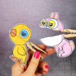 Clothespin Easter Puppets