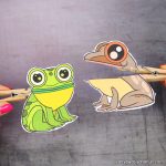 Clothespin Frog Puppets Printable