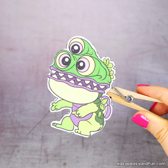 Clothespin Monster Puppet Printable