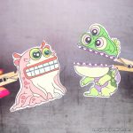 Clothespin Monster Puppets Printable