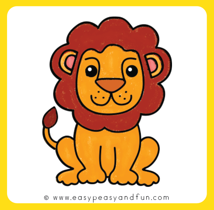 How to Draw a Lion – Step by Step Drawing Guide - Easy Peasy and Fun