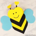 Heart Bee Craft Idea for Kids