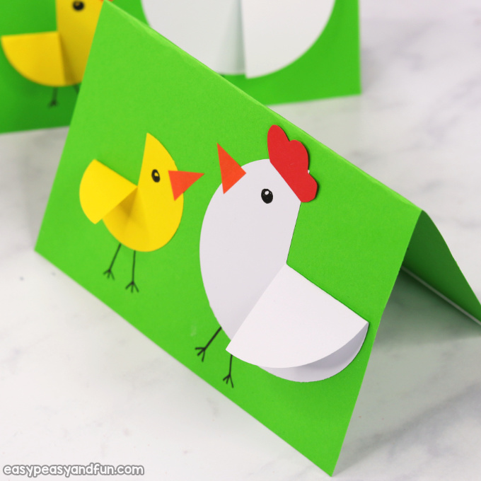 Children's Paper Chicks Easter Craft Ideas