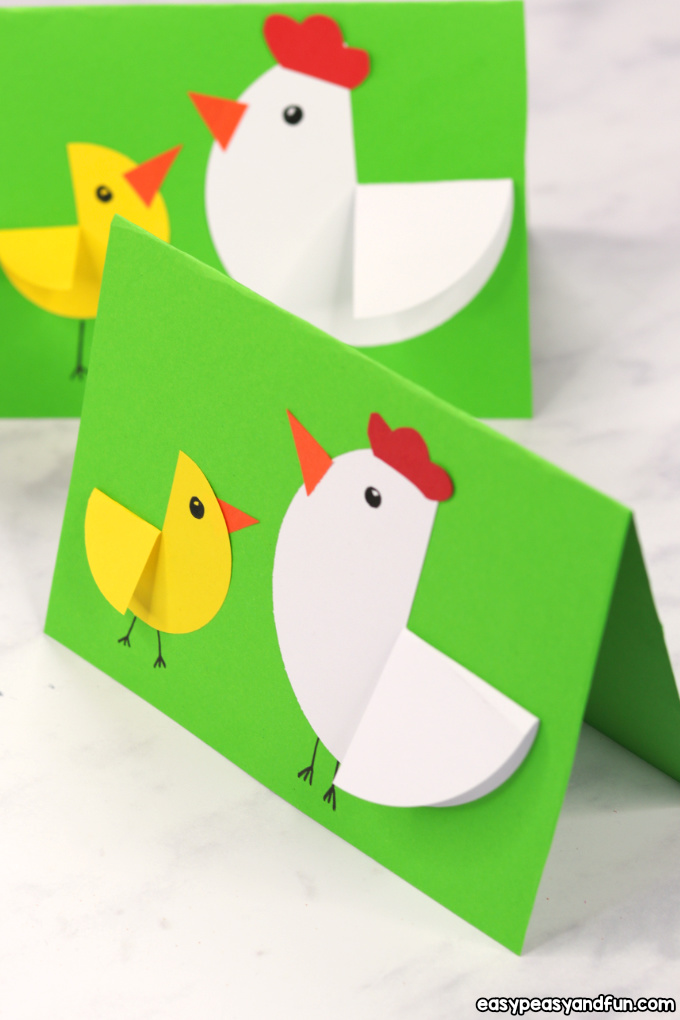 Children's Paper Chicks Easter Crafts