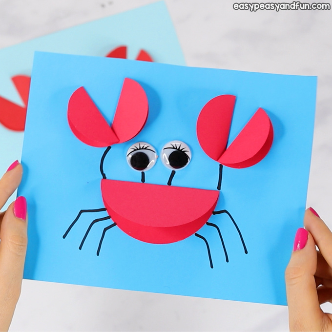 Paper Circle Crab Craft