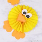 Paper Rosette Chick Craft for Kids