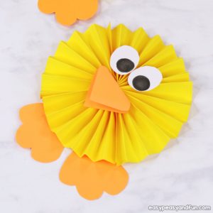 Paper Rosette Chick Craft for Kids