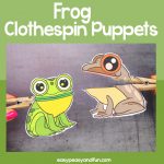 Frog Clothespin Puppets - Easy Peasy and Fun