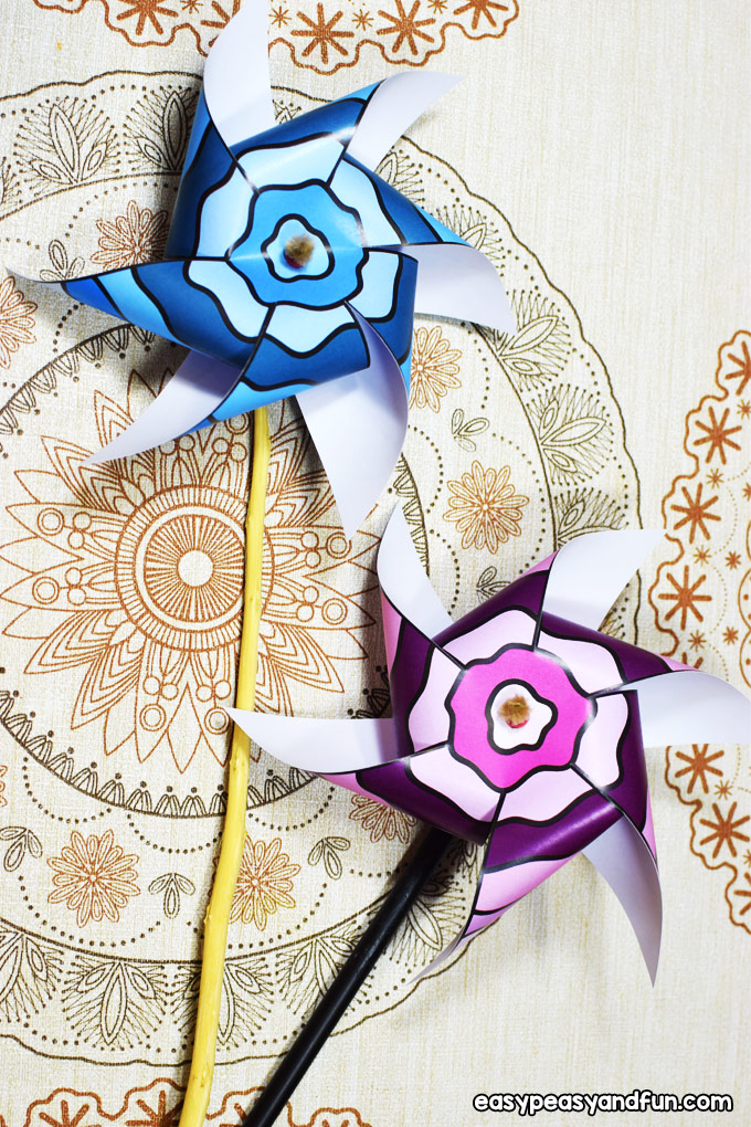 Paper Pinwheels for Kids to Make