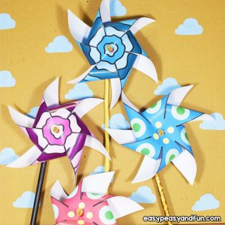 Paper Pinwheels for Kids to Make