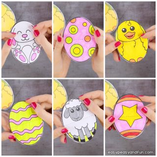 Easter Egg Paper Toy for Kids