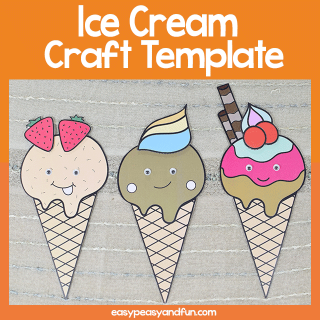 Paper Ice Cream Craft - Easy Peasy and Fun