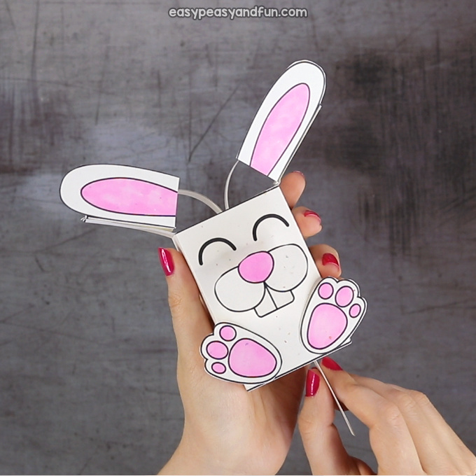 Bunny with Moving Ears Crafts for Kids