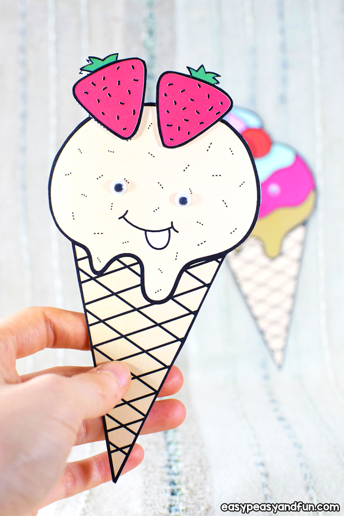 Paper Ice Cream Craft for Kids