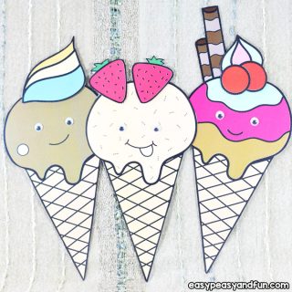 Paper Ice Cream Craft for Kids to Make