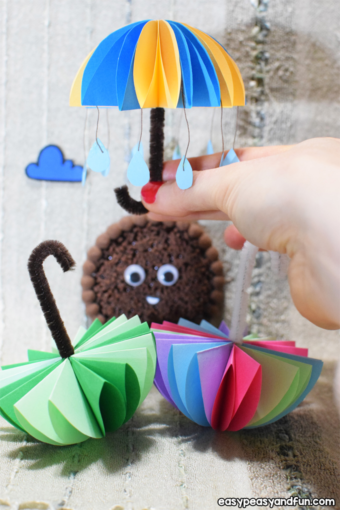 Paper Umbrellas Craft for Kids