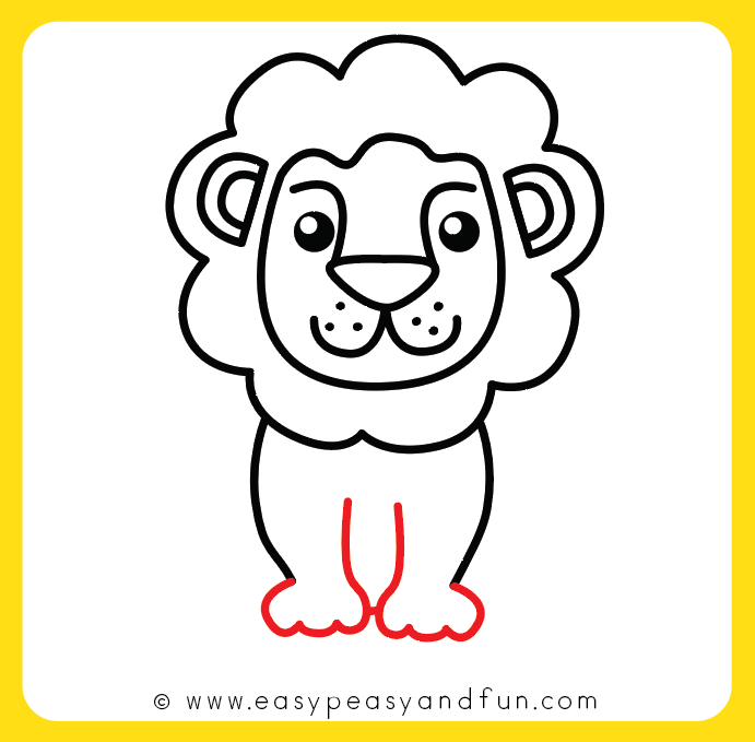 How To Draw A Lion For Kids, Step by Step, Drawing Guide, by Dawn - DragoArt-saigonsouth.com.vn