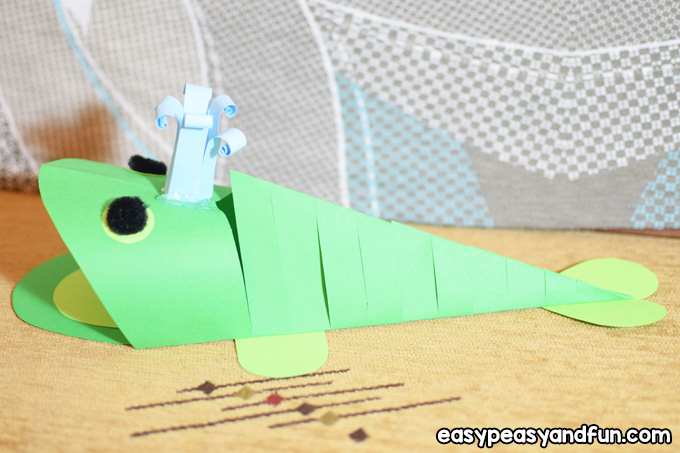 3D Paper Whale - Craft for Kids