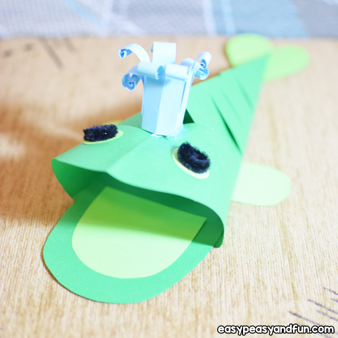3D Paper Whale Craft for Kids