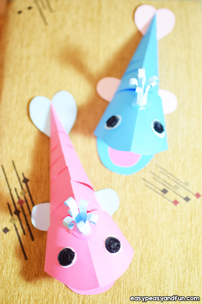 3D Paper Whale Craft for Kids to Make