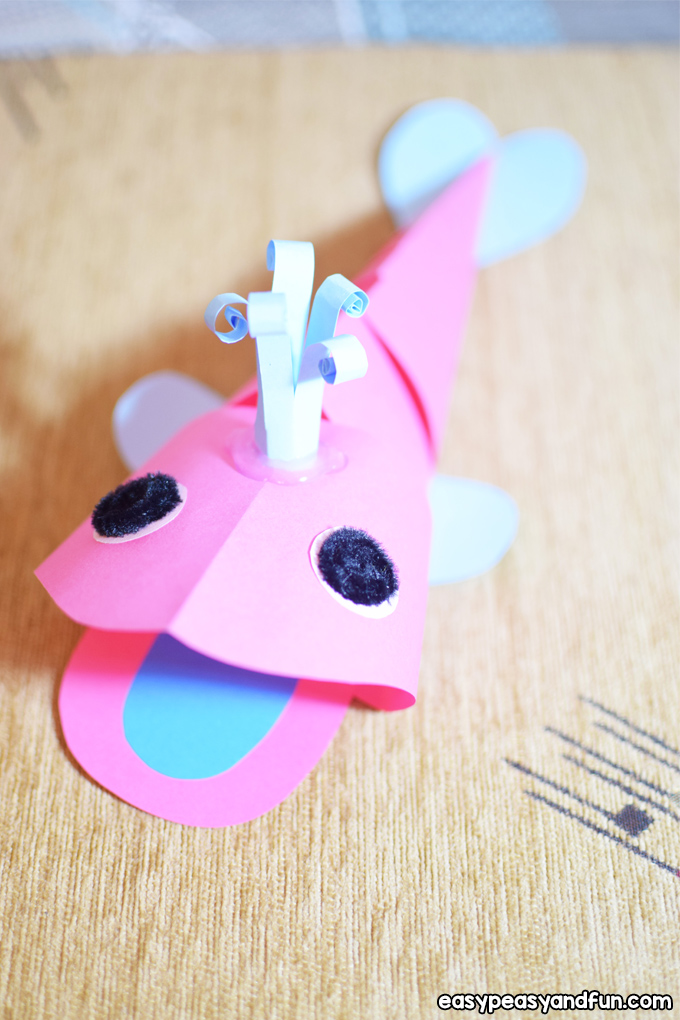 3D Paper Whale Craft for Kids to Make