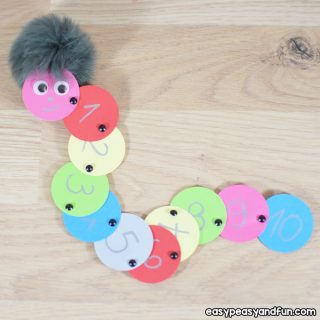 Counting Caterpillar Craft for Kids to Make