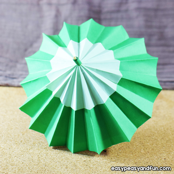 DIY Paper Umbrella Craft