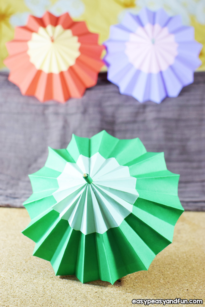 Make a Paper Umbrella Craft