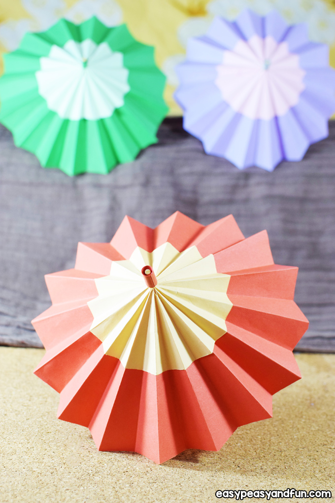 Make a Paper Umbrella Craft