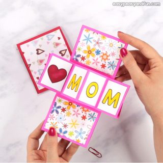 Twist and Pop Mothers Day Card Idea for Kids