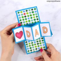 twist and pop father's day card