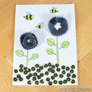 Flowers Pencil Shaving Art for Kids to Make