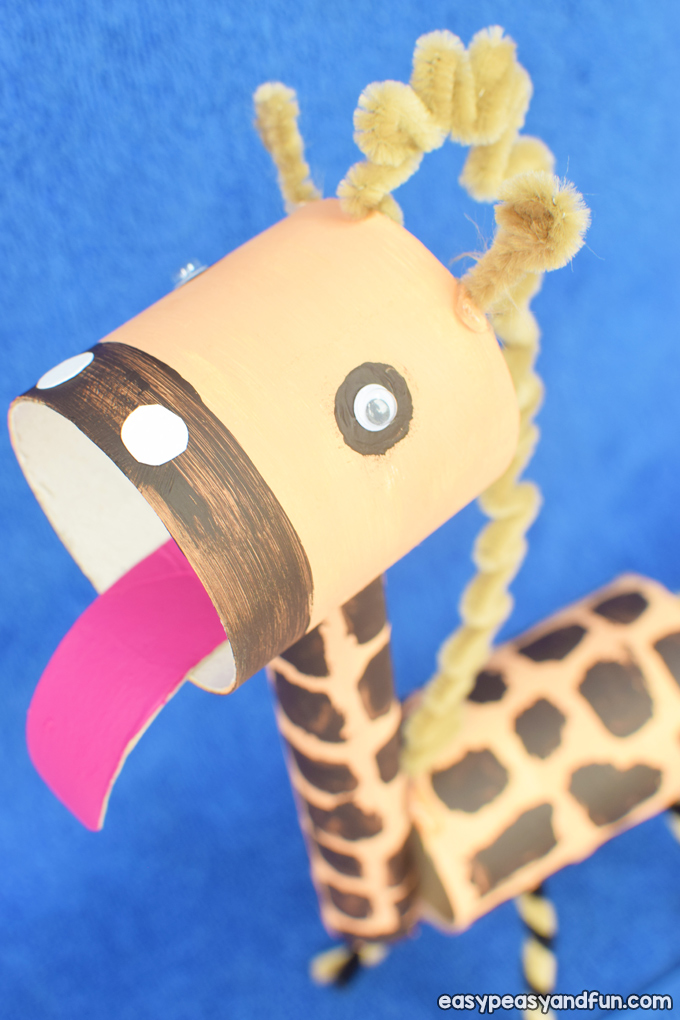 Giraffe Toilet Paper Roll Craft for Kids