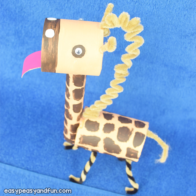 Giraffe Toilet Paper Roll Craft for Kids to Make