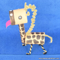 Giraffe Toilet Paper Roll Craft